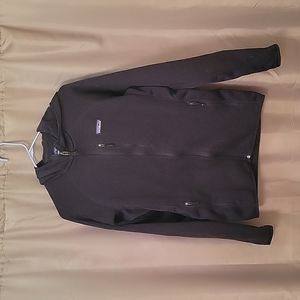 Used men's patagonia hooded better sweater zip up sz Medium black